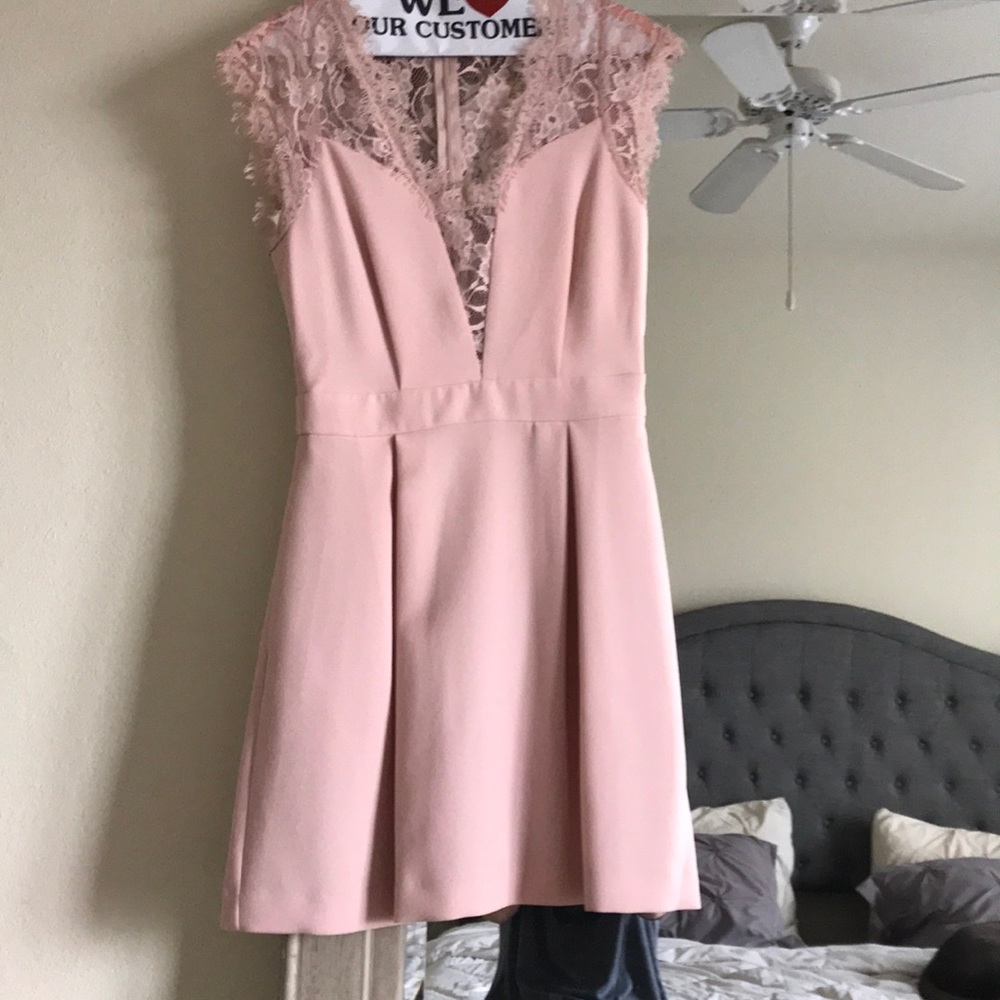 BCBG rose smoke dress